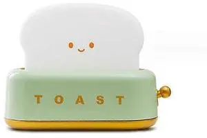 Ecocleanpath USB Rechargeable Toaster Night Light for Kids - Cute Green Bedside Lamp with Timer & Dimming Ecocleanpath USB Rechargeable Toaster Night Light for Kids - Cute Green Bedside Lamp with Timer & Dimming