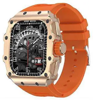 Ecocleanpath Smartwatch with Bluetooth Calling, 1.95" AMOLED, Heart Rate & Blood Pressure Monitor (Orange) Ecocleanpath Smartwatch with Bluetooth Calling, 1.95" AMOLED, Heart Rate & Blood Pressure Monitor (Orange)