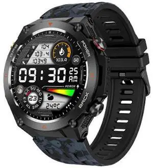 Ecocleanpath Smart Watch GPS with Bluetooth Calls, Heart Rate Monitor, 100+ Sports Modes, Compass & Barometer (Black) Ecocleanpath Smart Watch GPS with Bluetooth Calls, Heart Rate Monitor, 100+ Sports Modes, Compass & Barometer (Black)