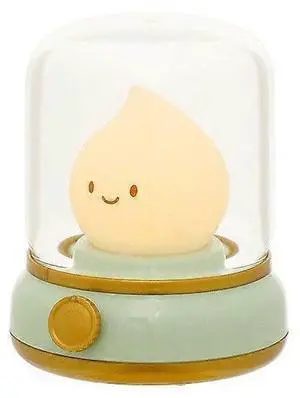 Ecocleanpath Rechargeable Kerosene Night Light with Timer & Flicker Mode - Cozy Nursery & Bedside Lamp