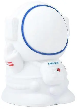 Ecocleanpath Astronaut Night Light for Kids - Color Changing, Timer, USB Rechargeable Nursery Lamp (White)