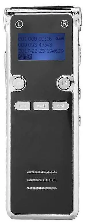 Ecocleanpath 8GB Mini Voice Recorder Pen - 15-Day Battery, Noise Reduction, MP3 Player (Black)