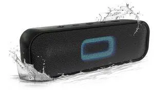 Ecocleanpath 16W IPX7 Waterproof Bluetooth Speaker, Wireless Shower Speaker for Home, Travel, Outdoor (Black)