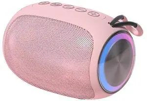 Ecocleanpath 5W Portable Bluetooth Speaker with Colorful Lights, 10H Playtime, TWS Pairing for Home & Outdoors (Pink) Ecocleanpath 5W Portable Bluetooth Speaker with Colorful Lights, 10H Playtime, TWS Pairing for Home & Outdoors (Pink)