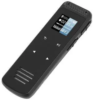 Ecocleanpath 32GB Digital Voice Recorder, HD Noise Reduction & Voice Activated for Lectures, Meetings, Interviews (Black)