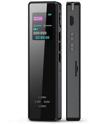 Ecocleanpath 2024 Upgraded 64GB Digital Voice Recorder with Noise Reduction, Voice Activated Dictaphone for Lectures & Meetings