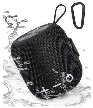 Ecocleanpath 10W Mini Portable Bluetooth Speaker, 20H Playtime, IPX67 Waterproof, Wireless Stereo Pairing (Black)