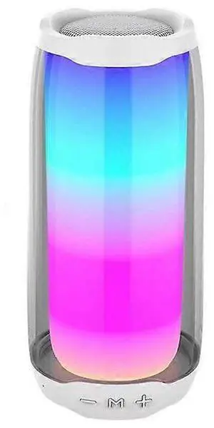 Ecocleanpath Bluetooth Speaker with RGB Lights, IPX5 Waterproof, 8H Playtime, TWS Pairing - HiFi Sound for Travel & Parties (White) Ecocleanpath Bluetooth Speaker with RGB Lights, IPX5 Waterproof, 8H Playtime, TWS Pairing - HiFi Sound for Travel & Parties (White)