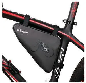Ecocleanpath Waterproof Bike Frame Bag, 1.2L Large Capacity Triangle Saddle Storage Pouch for Cycling (Black) Ecocleanpath Waterproof Bike Frame Bag, 1.2L Large Capacity Triangle Saddle Storage Pouch for Cycling (Black)