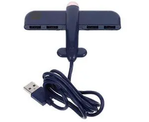 Ecocleanpath Airplane USB Hub 4-Port Desktop Charger, 100W Fast Charging & Data Transfer