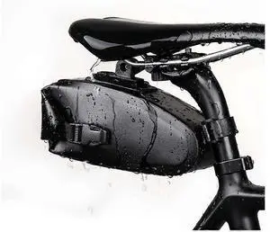 Ecocleanpath 1.2L Waterproof Bike Seat Bag - Black Cycling Storage for Mountain & Road Bikes Ecocleanpath 1.2L Waterproof Bike Seat Bag - Black Cycling Storage for Mountain & Road Bikes