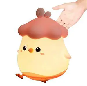 Ecocleanpath Dimmable Silicone Chick Night Light - Pink Nursery Decor with Timer & Soft Glow Ecocleanpath Dimmable Silicone Chick Night Light - Pink Nursery Decor with Timer & Soft Glow