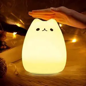 Ecocleanpath Cat Night Light for Kids - 7 Color LED, USB Rechargeable, Nursery Room Decor & Baby Gift Ecocleanpath Cat Night Light for Kids - 7 Color LED, USB Rechargeable, Nursery Room Decor & Baby Gift