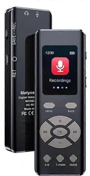Ecocleanpath 32GB Digital Voice Recorder with HD Sound, MP3 Player & USB - Upgraded Mini Audio Recorder for Lectures, Meetings (Black) Ecocleanpath 32GB Digital Voice Recorder with HD Sound, MP3 Player & USB - Upgraded Mini Audio Recorder for Lectures, Meetings (Black)