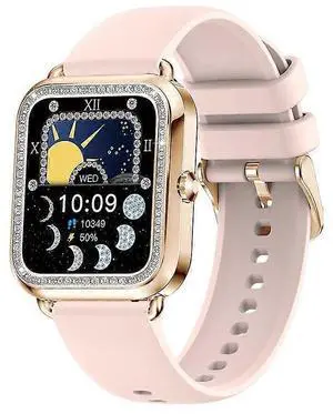 Ecocleanpath Women's Fitness Tracker Smartwatch with Heart Rate Monitor, Bluetooth Calls & 19 Sports Modes