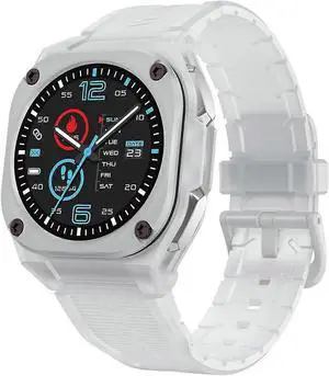 Ecocleanpath B3 Fitness Watch with Heart Rate Monitor, 1.28" AMOLED, IP68 Waterproof, 7-Day Battery