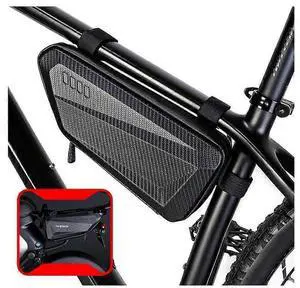 Ecocleanpath 1.5L EVA Hard Shell Waterproof Bike Triangle Bag | Shockproof Motorcycle/E-Bike Storage