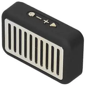 Ecocleanpath HDY-G31 Portable Bluetooth Speaker with FM Radio, 500mAh Battery, Stereo Sound (Black)