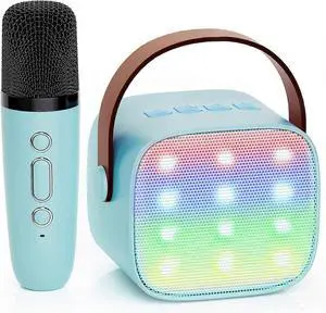 Ecocleanpath Portable Karaoke Machine with Wireless Mic | Bluetooth Speaker for Kids & Adults | LED Lights & Voice Effects Ecocleanpath Portable Karaoke Machine with Wireless Mic | Bluetooth Speaker for Kids & Adults | LED Lights & Voice Effects