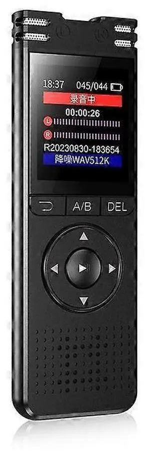 Ecocleanpath Voice Activated Digital Recorder with Playback, 1536Kbps HD, 50H Battery, Password Lock [Black]