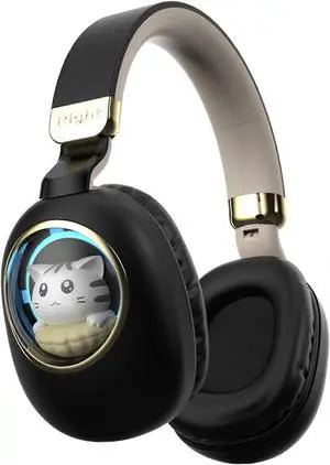 Ecocleanpath Kids Bluetooth Headphones Wireless Noise Cancelling with LED Lights & Microphone, Foldable for Travel (Black) Ecocleanpath Kids Bluetooth Headphones Wireless Noise Cancelling with LED Lights & Microphone, Foldable for Travel (Black)