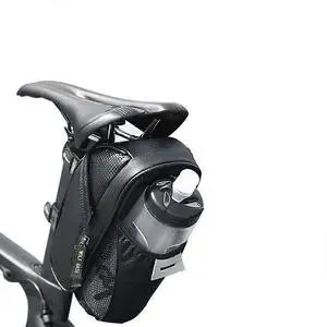 Ecocleanpath Waterproof Bike Saddle Bag with Bottle Pouch & Safety Light Mount, 8.3x3.4x4.0in Ecocleanpath Waterproof Bike Saddle Bag with Bottle Pouch & Safety Light Mount, 8.3x3.4x4.0in