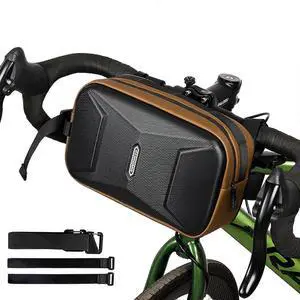 Ecocleanpath Waterproof Handlebar Bike Bag, 3L Hardshell Cycling Pack with Shoulder Strap Ecocleanpath Waterproof Handlebar Bike Bag, 3L Hardshell Cycling Pack with Shoulder Strap
