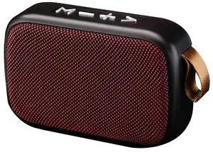 Ecocleanpath Red Portable Bluetooth Speaker with Subwoofer, Wireless Stereo for Phones, Tablets, PC, USB/TF/FM Radio