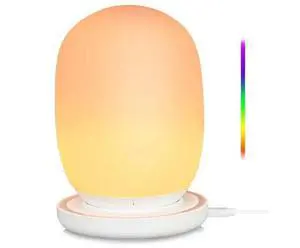 Ecocleanpath USB Rechargeable Touch Sensor LED Table Lamp, Dimmable Warm White & 13 RGB Colors, Night Light for Bedroom Ecocleanpath USB Rechargeable Touch Sensor LED Table Lamp, Dimmable Warm White & 13 RGB Colors, Night Light for Bedroom