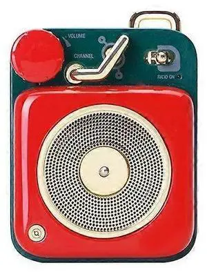 Ecocleanpath Mini Retro Bluetooth Speaker - Portable Metal Wireless Speaker with HiFi Sound, Lanyard & 7H Playback