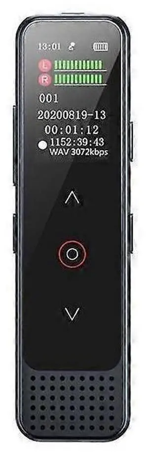 Ecocleanpath Black Voice Activated Recorder with Bluetooth & Noise Cancelling for Lectures, Meetings, Playback Ecocleanpath Black Voice Activated Recorder with Bluetooth & Noise Cancelling for Lectures, Meetings, Playback