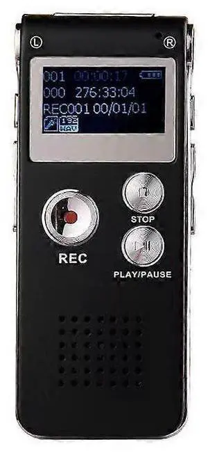 Ecocleanpath 16GB Voice Activated Recorder with USB Recharge - HD Audio for Lectures, Meetings & Interviews