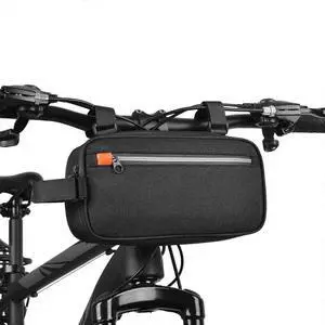 Ecocleanpath Waterproof Bike Frame Bag, Large Capacity Front Crossbar Bag with Luminous Zipper Ecocleanpath Waterproof Bike Frame Bag, Large Capacity Front Crossbar Bag with Luminous Zipper