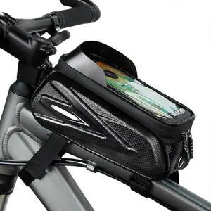 Ecocleanpath Waterproof Bike Top Tube Bag with Phone Holder | Anti-Slip, UV Shield for 6.5" Phones Ecocleanpath Waterproof Bike Top Tube Bag with Phone Holder | Anti-Slip, UV Shield for 6.5" Phones