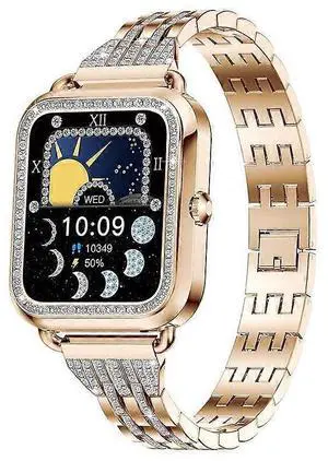 Ecocleanpath Women's Fitness Tracker Watch with Heart Rate Monitor, Bluetooth Calls & Custom Dial