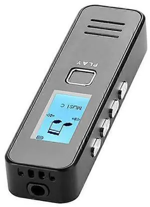 Ecocleanpath Black USB Rechargeable Digital Voice Recorder Pen with Noise Cancellation & Music Playback
