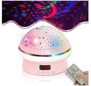 Ecocleanpath Pluto Dream Galaxy Projector with Remote & Timer, Mushroom Night Light for Kids & Bedrooms