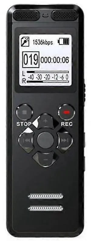 Ecocleanpath Professional Voice Activated Audio Recorder Pen | 72hr Non-Stop Recording, USB, Timestamp, Black