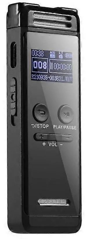 Ecocleanpath 64GB Digital Voice Recorder with MP3 Player, USB & Password Protection for Lectures, Meetings