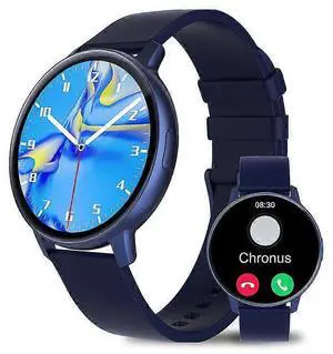 Ecocleanpath S48T Smart Watch 1.43" AMOLED, Bluetooth Call, Heart Rate & Blood Pressure Monitor - Blue