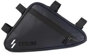 Ecocleanpath Mountain Bike Frame Bag with Phone Case - Reflective, Waterproof Storage for MTB Accessories (Black) Ecocleanpath Mountain Bike Frame Bag with Phone Case - Reflective, Waterproof Storage for MTB Accessories (Black)