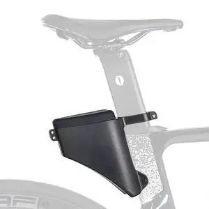 Ecocleanpath Hard Shell Teardrop Road Bike Saddle Bag - Waterproof MTB Seatpost Storage with Tail Light Mount, Black Ecocleanpath Hard Shell Teardrop Road Bike Saddle Bag - Waterproof MTB Seatpost Storage with Tail Light Mount, Black