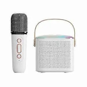 Ecocleanpath Kids Mini Karaoke Machine with Wireless Microphone - Portable Bluetooth Speaker, 5-6H Playtime, LED Lights, White Ecocleanpath Kids Mini Karaoke Machine with Wireless Microphone - Portable Bluetooth Speaker, 5-6H Playtime, LED Lights, White