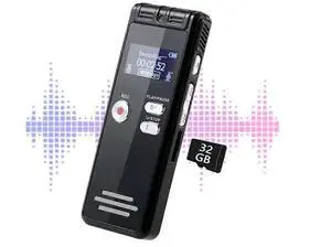 Ecocleanpath 32GB Voice Activated Recorder with Dual Mic, HD Lecture Recording, USB Charging & Password Protection (Black) Ecocleanpath 32GB Voice Activated Recorder with Dual Mic, HD Lecture Recording, USB Charging & Password Protection (Black)