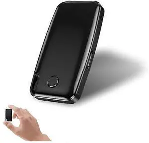 Ecocleanpath 64GB Voice Activated Recorder, 1136H Capacity, 30H Battery, Noise Reduction, Portable Black