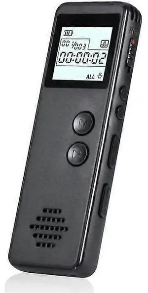 Ecocleanpath Langkou 64GB Voice Recorder with Playback, 1536kbps HD Audio & Voice Activation (Black)