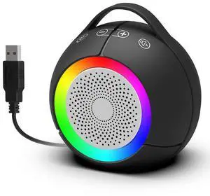Ecocleanpath USB Computer Speakers with RGB Lights, Touch Control, Ultra-Clear Sound & Deep Bass for PC/Laptop (Black)