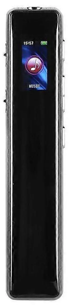 Ecocleanpath Mini Recording Pen 32GB Black - HD Noise Reduction Voice Recorder with Password Security