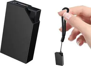 Ecocleanpath 64GB Voice Activated Recorder with 576H Storage, Portable Audio Recording Device (Black)