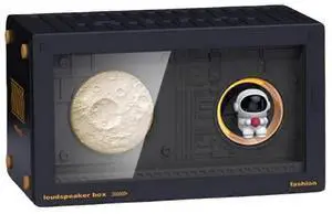 Ecocleanpath Astronaut Bluetooth Speaker with Bass & Lights - Mini Gift for Girls & Kids (Black) Ecocleanpath Astronaut Bluetooth Speaker with Bass & Lights - Mini Gift for Girls & Kids (Black)